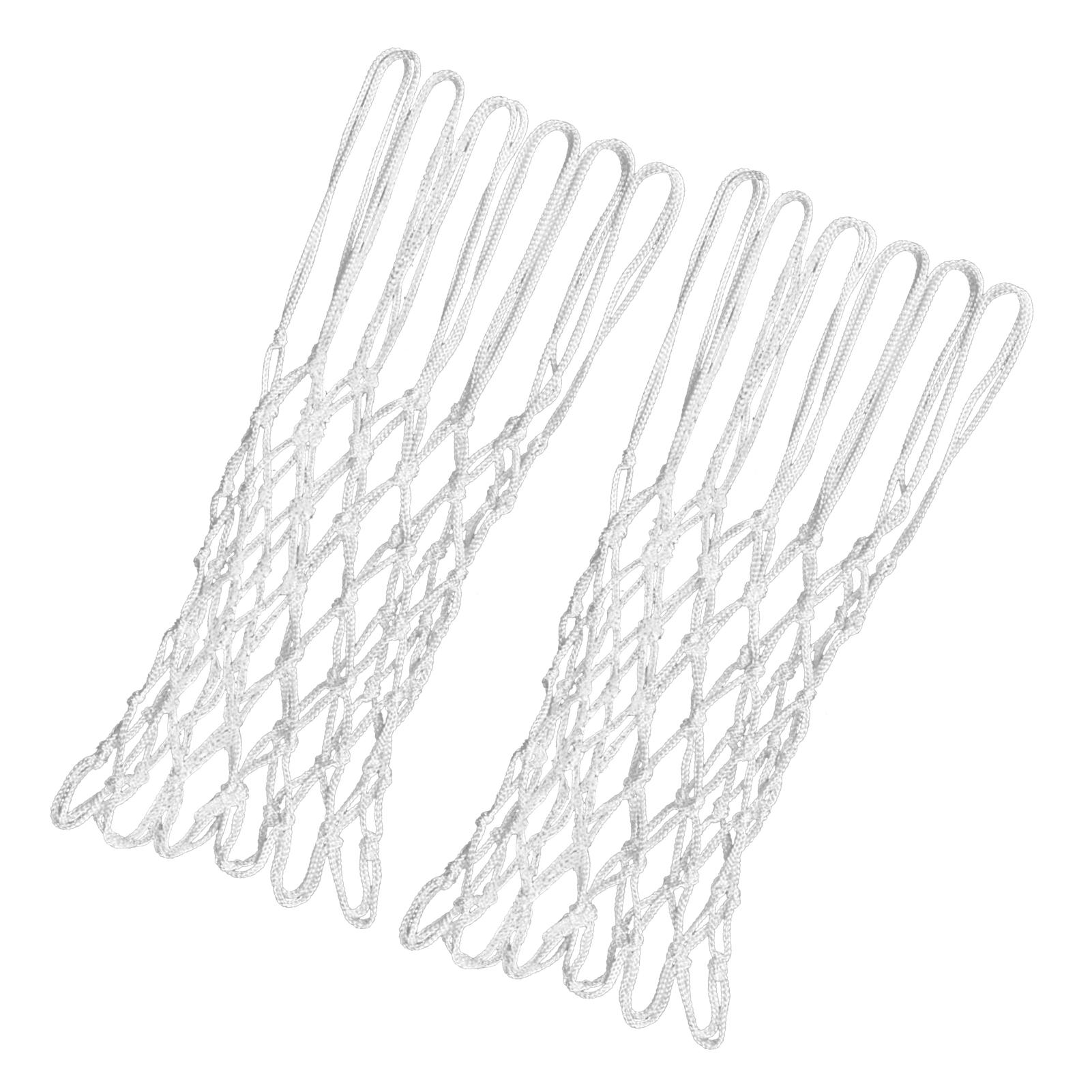2 Pack Heavy Duty Basketball Net Outdoor 12 Hoops Crisscross Knot Design Reinforced Durable Polyester for Basketball