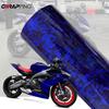 Waterproof Self-adhesive Film Carbon Fiber Vinyl Wrap for Car Body Stickers Deep Blue Auto Outdoor Accessories Wrapping Foil Car
