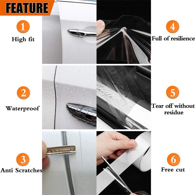 Universal Car Door Edge Guard Door Sill Protector Anti-Collision Strip Edge Front Rear Bumper Door Sill Protector