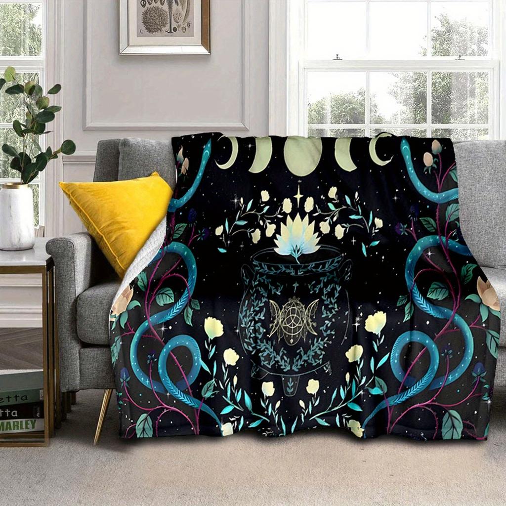 1pc Divination Pattern Blanket,Soft And Comfortable Blanket, Travel Sofa Bed, Office Home Decor, Birthday Gift Blanket, Boys, Girls