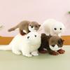 Peluche lontra simulata souvenir zoo scrivania con anello bambola bambini regalo