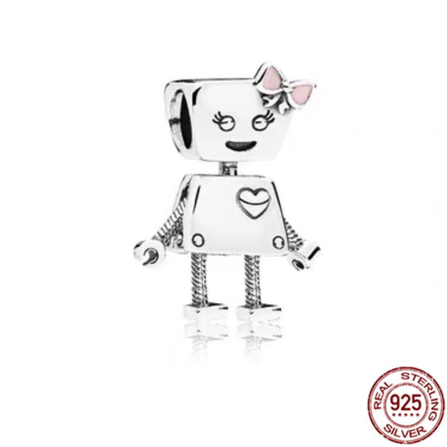 Het försäljning S925 Sterlingsilver Pojke- Flicka-Tonåring & Prinsesskrona Prins Hängberlock Smycken Pärlor Passar Original Armband