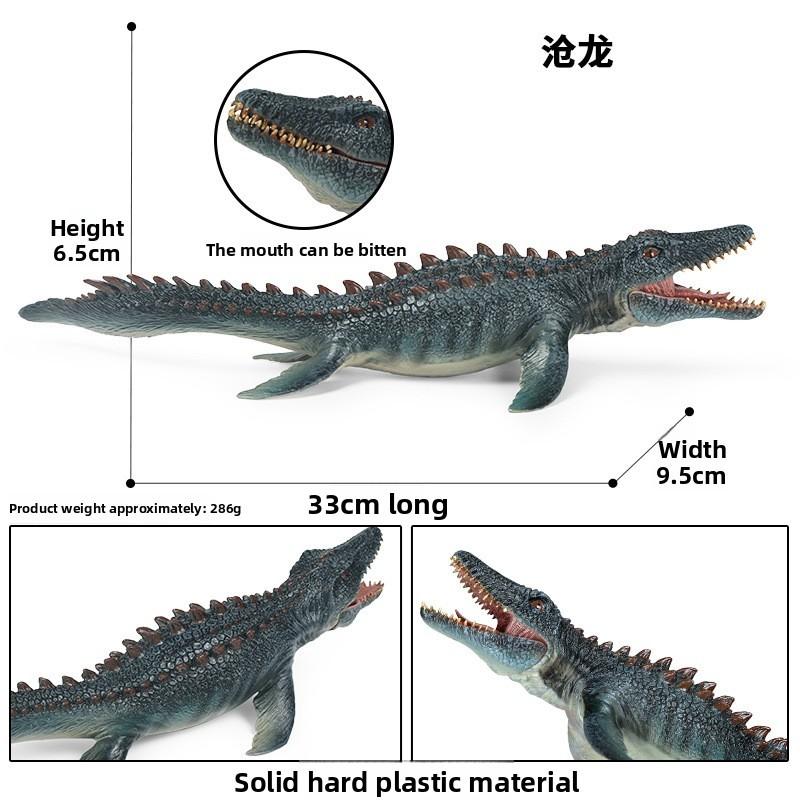 Figurine Mosasaurus Dinosaur With Movable Mouth For Kids Educational Gift And
