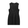 2025 Spring Women's Sleeveless Round Neck Slim Denim Mini Dress
