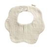 Japanese Style Waterproof Baby Bib - Cartoon Design, Pure Cotton, Ideal for Newborns