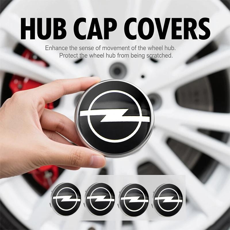 4PCS 60mm Car Wheel Center Caps Tyre Rim Hub Cap Cover Stickers Badge For Opel Astra J Insignia Astra G Corsa Zafira Accessories