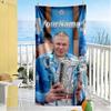 Haaland Customize Text Beach Towel Super Soft & Absorbent Portable for SwimmingBeachCamping Travel Beach AccessoriesGym