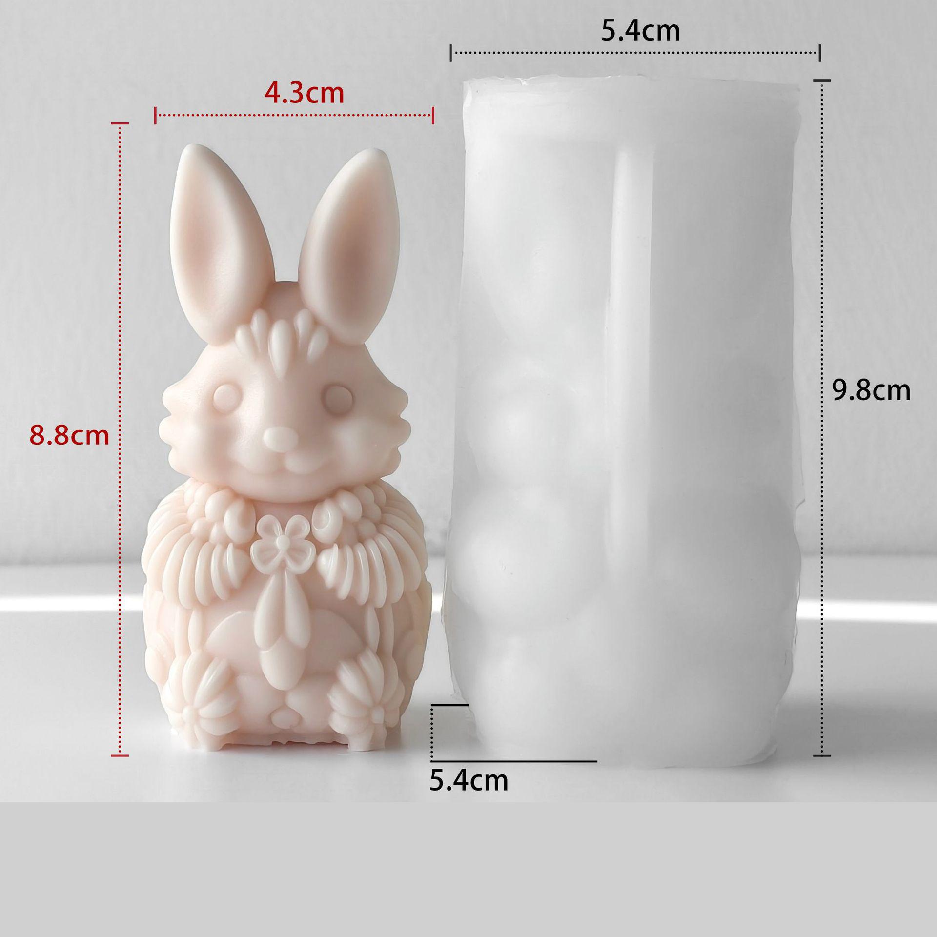 Plaster Stone Mold Festive Scented Candle Mold Easter Bunny Mold Diy For Gift Making Easter Home Decor