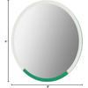 Plymor 6" Round, 5mm Thick Beveled Glass Mirror Circle