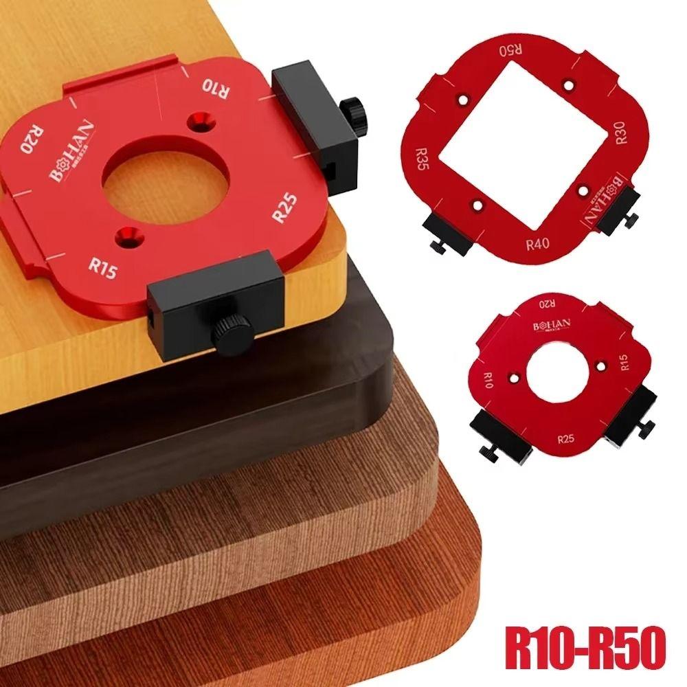 R10-R50 Radius Jig Arc Angle Positioning Template 4 in 1 Round Corner Jig  Woodworking