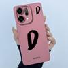 For OPPO Reno14 Pro 5G Cover Case Lucky Initial Letter Couple Silicone Soft Matte Phone Bumper for Oppo Reno 14 Pro 5G Casing