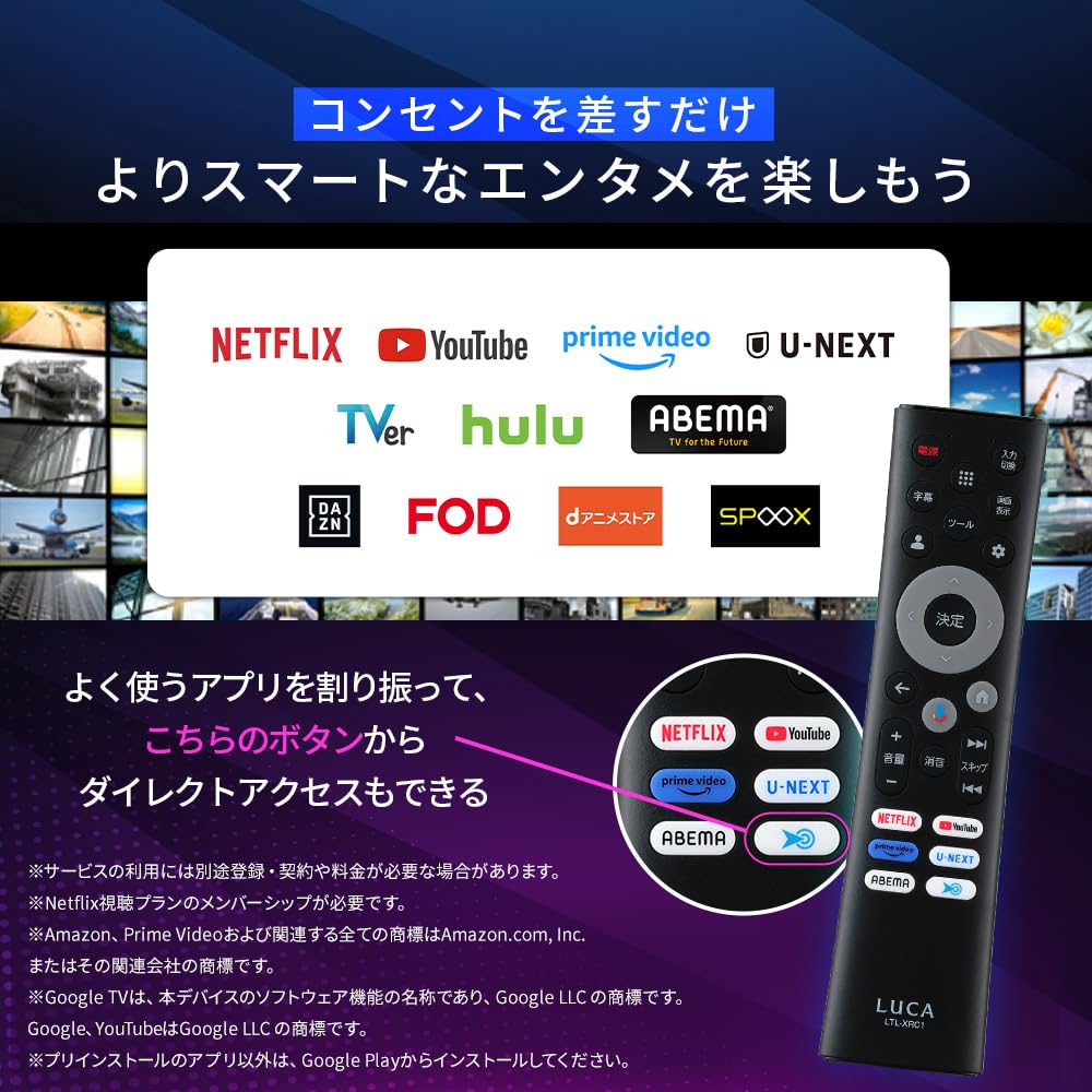 Iris Ohyama Black Tunerless TV with Internet Video Smart TV with No Antenna Wiring Simple Ideal for Single Living LTL-24WG-F1 24-inch Support,