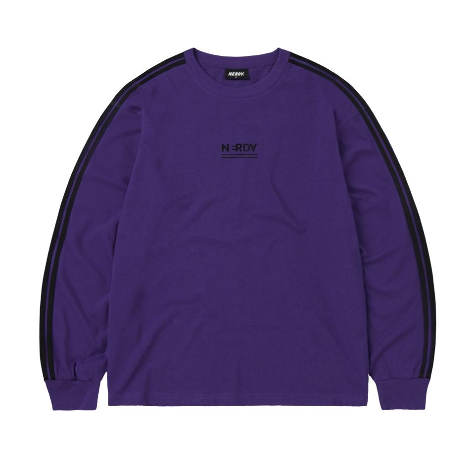 

NERDY 2LINE Logo Футболка с длинным рукавом Темно-фиолетовый