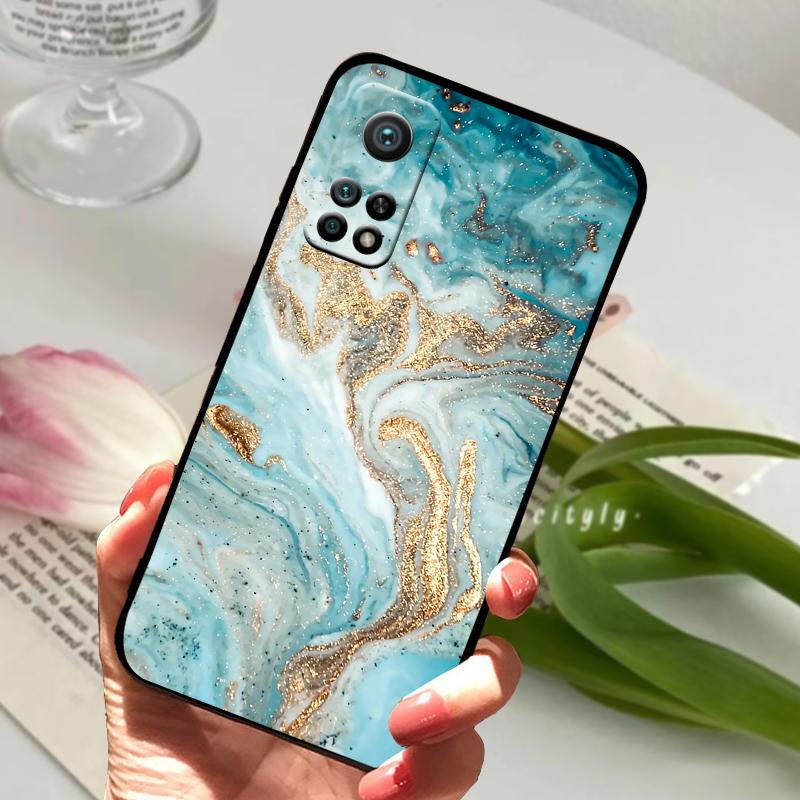 For Xiaomi Mi 10T Pro 5G Case Mi10T 10T Lite 5G Geometric Pattern Silicone TPU Matte Phone Cover For Redmi K30S Coque Bumper