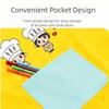 3pcs/set Comfortable Cartoon Painting Apron Washable Cute Waterproof Apron Adjustable Chef Apron Art Craft