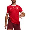 PUMA Colorblock Breathable Crew Neck Short Sleeve Soccer Jersey Fan Edition Men Tops Red 773956-01