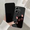 Cute Cat Soft Silicone Case For Samsung A55 M35 S24 Xiaomi Redmi Note 13 Pro 13C 14 Poco C65 iPhone 15 Huawei Honor 200 Realme Camera Shockproof Cover