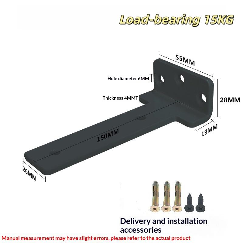 1 Ensemble Supports d'Étagère Robustes en Forme de L pour Cloison Support Métallique Industriel Support Mural Étagère Fixe Avec Vis