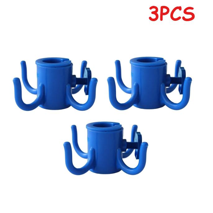 Umbrella Holder Four Corner Hook Support for Beach Camping Trip Hanging Towels Bags Hats Tent Accessories Durable Clasp