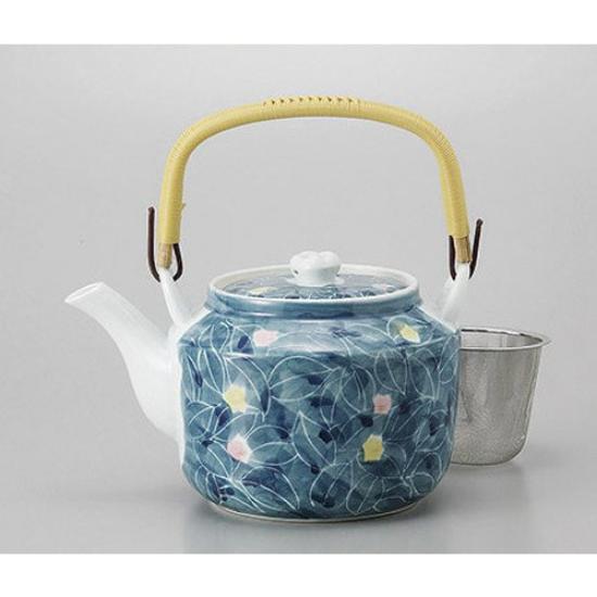 Konoha Teapot with Tea 6 X Japanese Commercial All-Purpose Strainer, No. [13.7 12.8cm, 1080cc] [Japanese Restaurant, Inn, Tableware, Use]