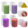 Reusable Wave Point Mold Cylindrical Dropper Mold Silicone Mold For Gift-Making Home Decor Candle Making