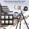 ARTCISE 2024 Design Travel Tripod Super Large Compact Carbon Tripod Total Height 1980mm 40mm Diameter Carbon Fiber Material Tripod Super High Load