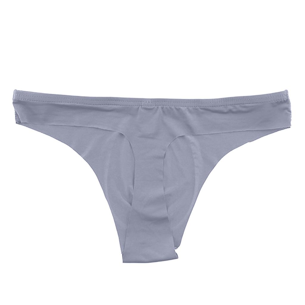 Lenjerie tanga pentru bărbați, fără sudură, cu talie joasă, sexy, cu uscare rapidă, din mătase de gheață