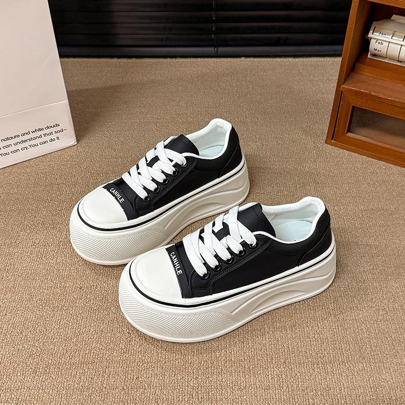 Ultra-light and heightened thick-soled 22 new autumn soft-soled great-looking and thin casual shoes 35