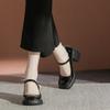 Fashion 2025 New  Pearl with Medium Heels Round Toe Square Gothic Mary Jane Japanese Style Lolita Ladies Footwear Women's Shoes