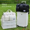Etravel Large Capacity Travel Bag, Sports Fitness Bag, Carry-On Bag, Luggage Storage Bag, White