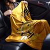 1pc Bee Honey blanket Lightweight Flannel Throw for Sofa Bed Travel Camping Livingroom Office Couch Chair
