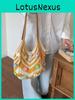Cotton Casual Shoulder Bag With Woven Design For Daily Use