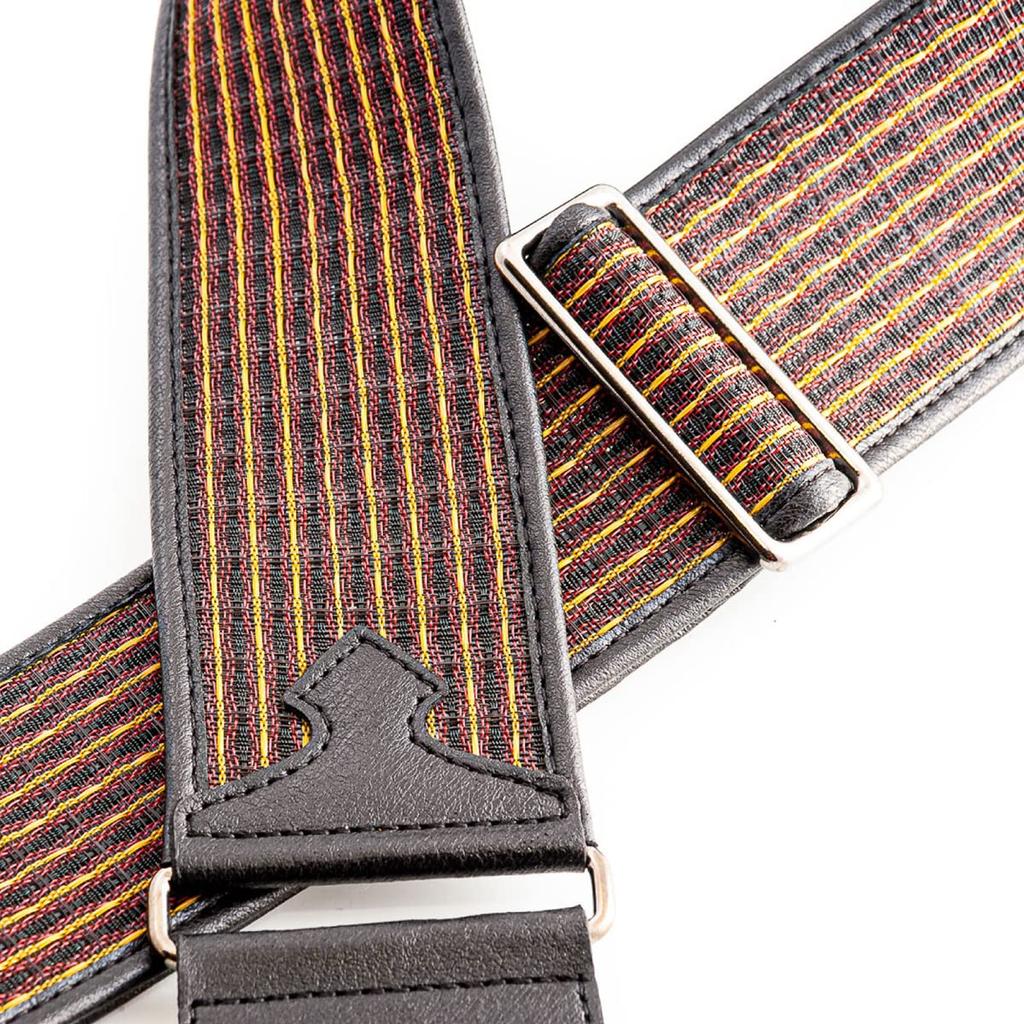 STRAPS Guitar 6cm OXBLOOD II UNIQUE RightOn! Strap, Wide, 95-150cm Long,