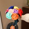 28cm Simulation Flowers Rose Plush Doll Colorful Rose Flowers Plush Toys  Valentine's Day Gift