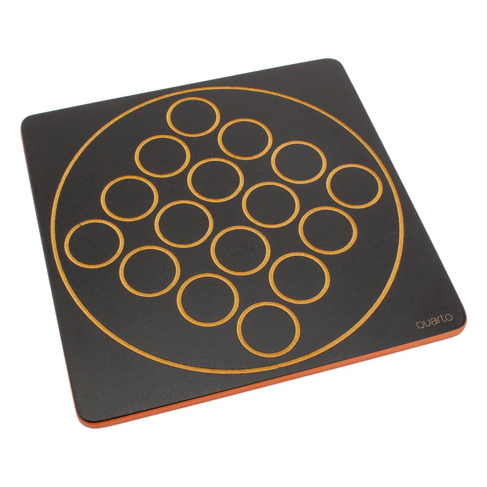 Gigamic Quarto Board Game, GCQA 3.421271.300410, Wooden Tabletop Game, Educational Toy for Kids, Brain Training Game, France [Parallel Import]