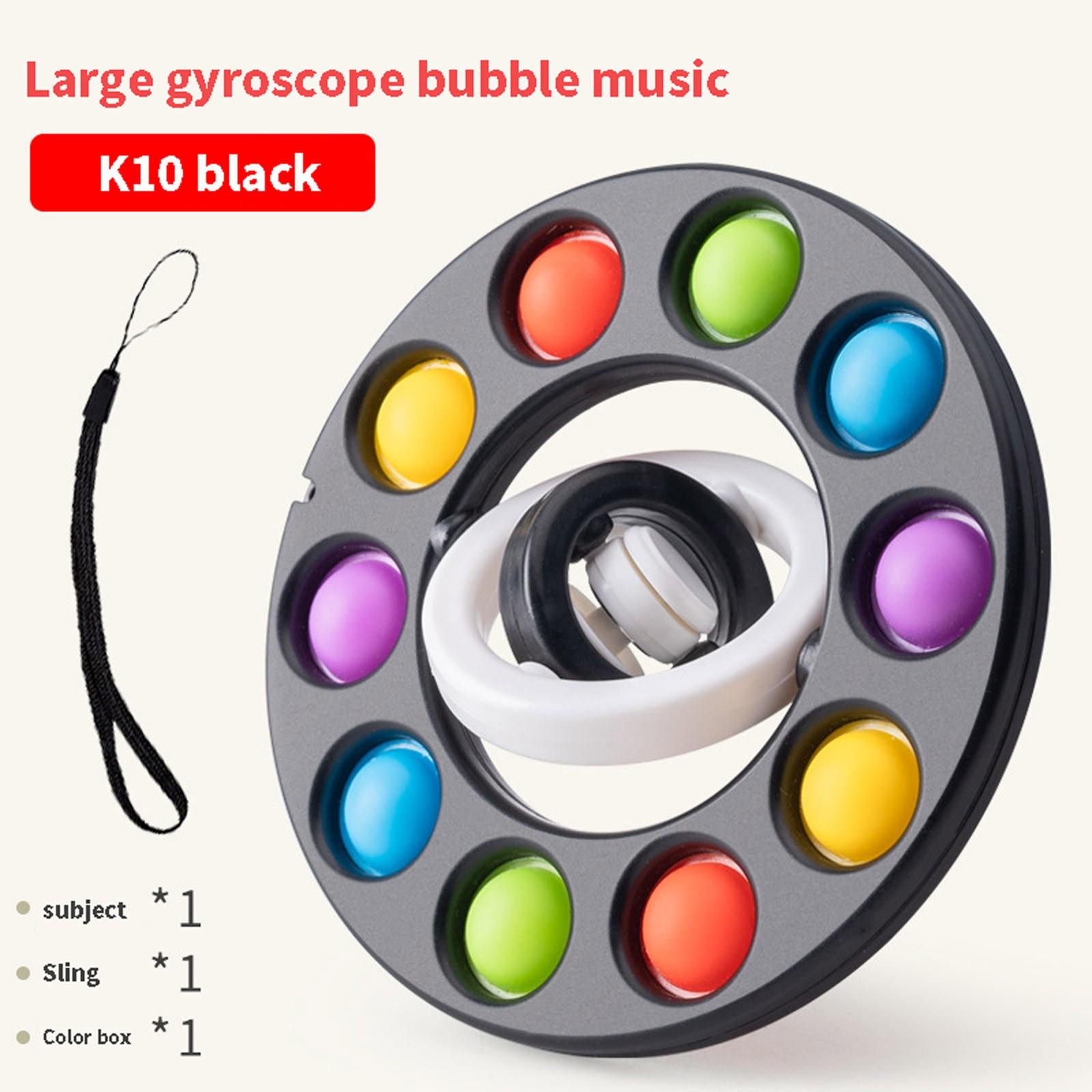 

(H0826)Антистрессовые игрушки-фиджеты 3D Infinite Flip Overturn Fingertip Gyro Bubble Fidgets Spin Toy для взрослых и детей Push Bubble Gift One Size чёрный