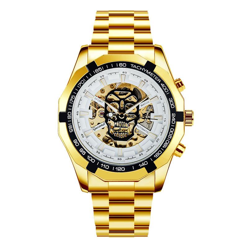 Top nagelneue automatische mechanische Uhr Mode hohl goldene automatische mechanische Uhr explosive Service Skelettuhr