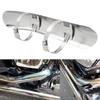 Chrom Motorrad Gebogenes Auspuffrohr Hitzeschutz Abdeckung für Honda Shadow 1100 Sabre 2000-2007 VTX1300 2002-2009 VTX1800 02-2008