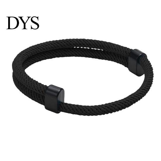Durable Nylon Bracelet Men Rope Adjustable Braided Casual Solid Commuting Wrist Accessory Color String Friendship Wristband Gift for Boyfriend Brother