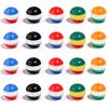 50Pcs/Lot  Acrylic Beads 8 10mm Tri Color Stripe Large Hole Round Beads For Charm Bracelet Phone Chain Diy Jewelry Making