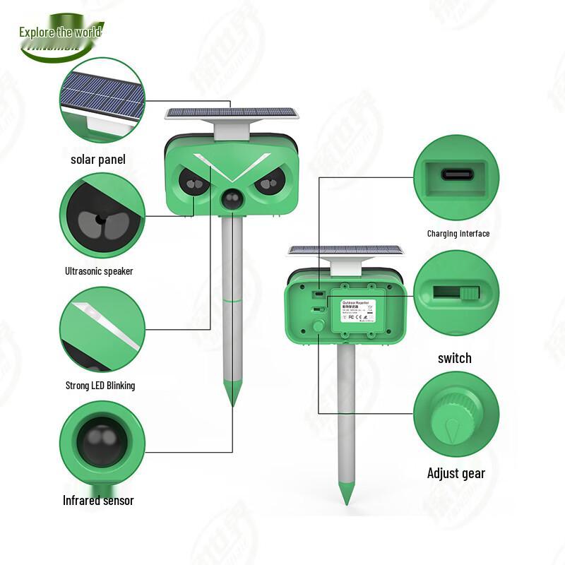 Outdoor Solar Pest and Animal Repeller