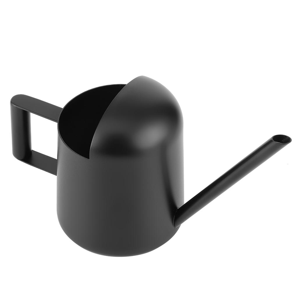 300ml Svart Rostfritt Stål Vattenkanna Inomhus Utomhus Växter Lång Pip Vattenkruka