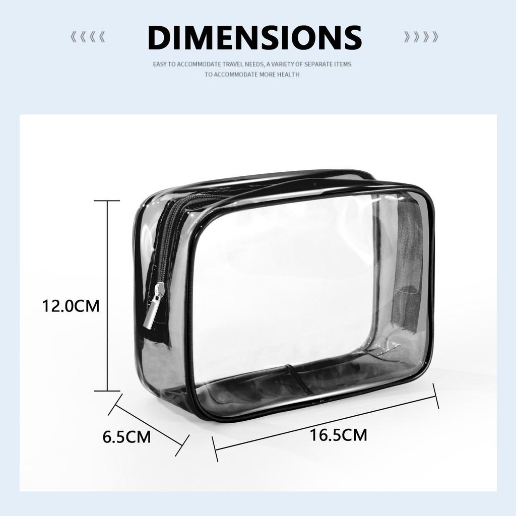Pvc Multicolor Transparent Travel Organizer With Waterproof Design For Cosmetic And Toiletry Storage