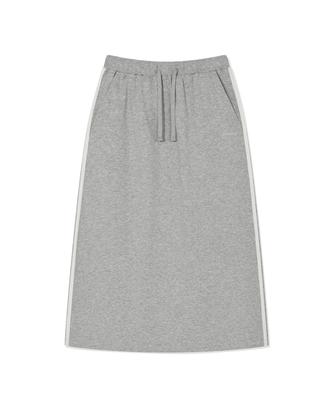 Covernat Woman Comfort Long Skirt Melange Gray