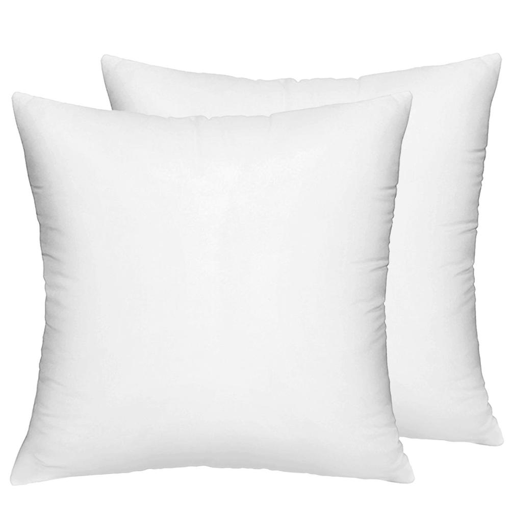 2026 Comfortable White Square Cushion Throw Pillows 45*45 for Home Textile Hotel Home 100% Cotton Pillow Drop Shipping белый