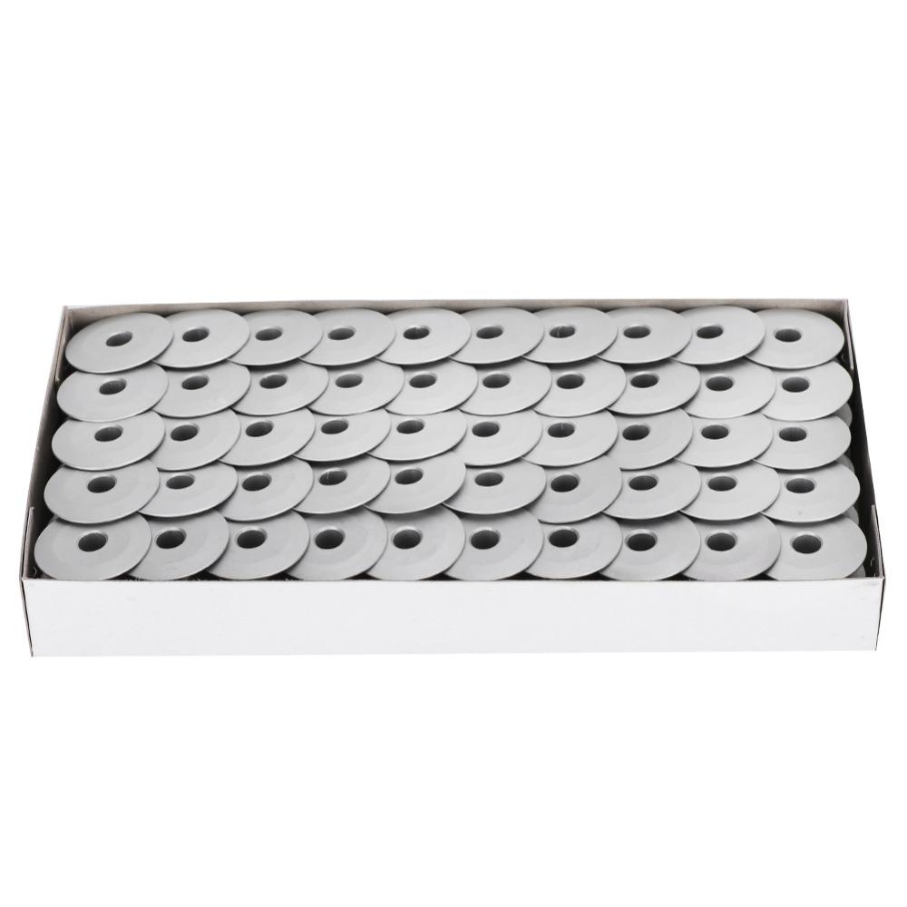 100pcs Aluminum Industrial Sewing Machine Bobbins 6-5 Oblique Aluminum Bobbins  Industrial Sewing