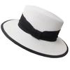 Hat women's summer casual fashion versatile straw hat women's sunshade retro flat top hat sun hat women's sunscreen