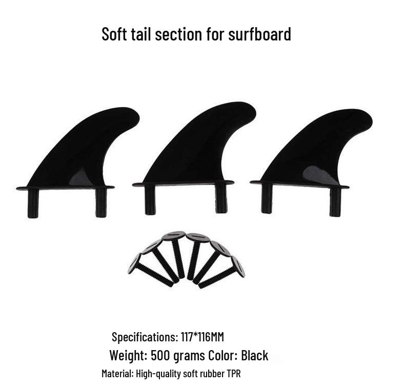 Surfboard Soft Tail Rudder Set - Plastic SUP Paddleboard Accessories