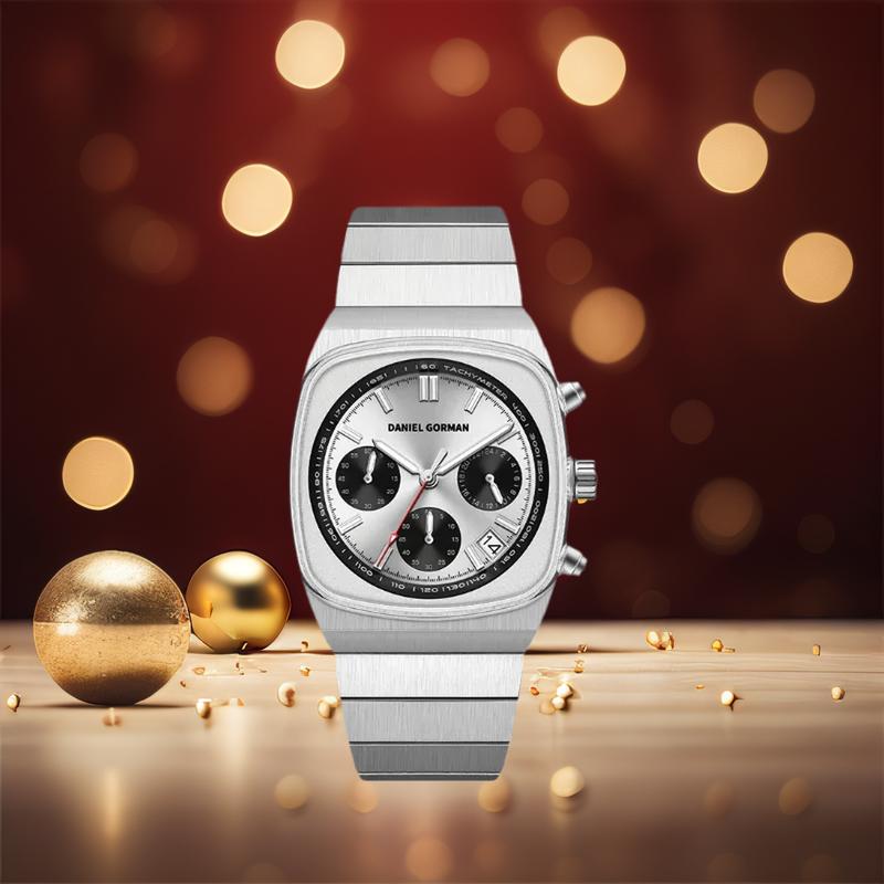 New Arrival DanielGorman Quartz Business Watch Sapphire Glass 5ATM Waterproof 304 Stainless Steel Dressy Wristwatch DG9008 Men