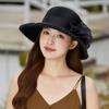 Summer Eaves Organza Flower Pot Hat Women's Elegant Temperament Sunshade Sunscreen Hat Fashion Travel Beach Hat